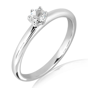 Thalia S White Topaz - prsten ze stříbra s bílým topazem