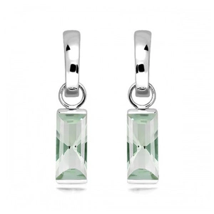 Adel S Green Amethyst - stříbrné náušnice se zeleným ametystem