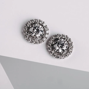 Evženie - stříbrné náušnice se zirkony