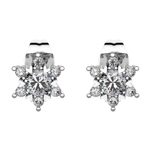 Meda - stříbrné náušnice se zirkony