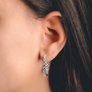 Matylda - stříbrné náušnice se zirkony