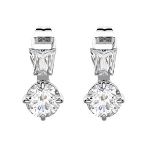 Bohdana - stříbrné náušnice se zirkony