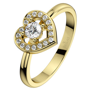 Lada Princess Gold - zásnubní prsten ze žlutého zlata