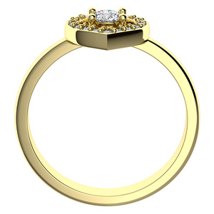 Lada Princess Gold - zásnubní prsten ze žlutého zlata