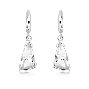 Myra S WhiteTopaz - stříbrné náušnice s bílým topazem