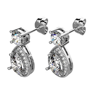 Jenovefa - stříbrné náušnice se zirkony