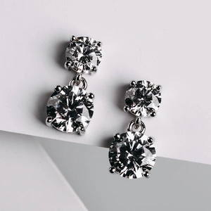 Světluše - stříbrné náušnice se zirkony