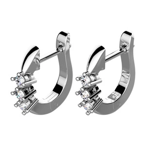 Siera - stříbrné náušnice se zirkony