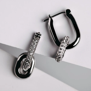 Montana - stříbrné náušnice se zirkony