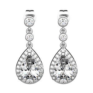 Hania - stříbrné náušnice se zirkony