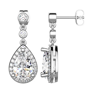 Hania - stříbrné náušnice se zirkony