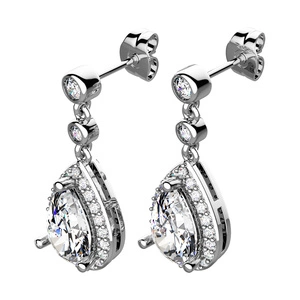 Hania - stříbrné náušnice se zirkony