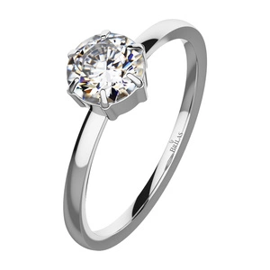 Havena W Steel - zásnubní prsten z chirurgické oceli