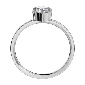 Havena W Steel - zásnubní prsten z chirurgické oceli