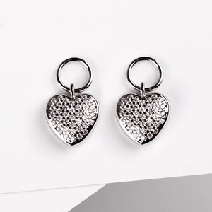 Kavon - stříbrné náušnice se zirkonem + 2 přívěsky ZDARMA