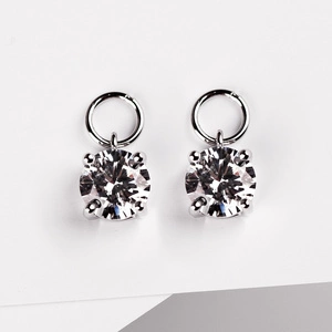 Kavon - stříbrné náušnice se zirkonem + 2 přívěsky ZDARMA