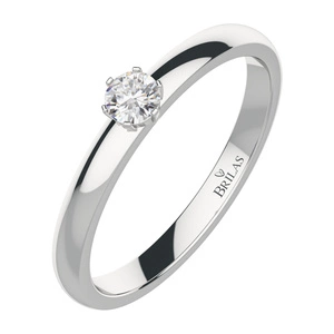 Thalia S White Topaz - prsten ze stříbra s bílým topazem