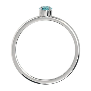 Cali S BlueTopaz - prsten ze stříbra s modrým topazem