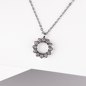 Ornixa - přívěsek a řetízek z chirurgické oceli se zirkony