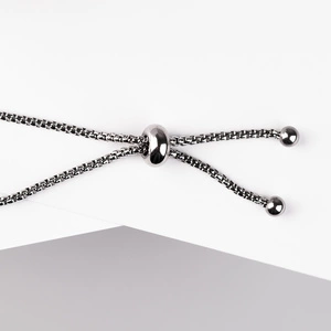 Tinzara Blue Steel - náramek z chirurgické oceli se zirkony