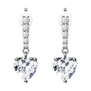 Sike - stříbrné náušnice se zirkony