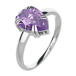 Priska S Ametyst - prsten ze stříbra s ametystem