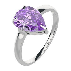 Amunet S Ametyst - prsten ze stříbra s ametystem