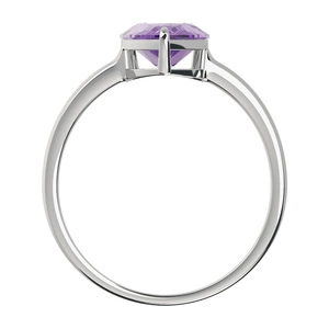 Amunet S Ametyst - prsten ze stříbra s ametystem