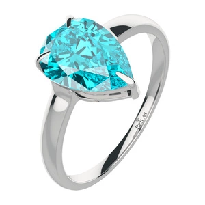 Amunet S Blue Topaz - prsten ze stříbra s modrým topazem