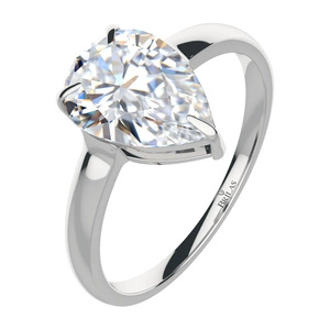 Amunet S White Topaz - prsten ze stříbra s bílým topazem