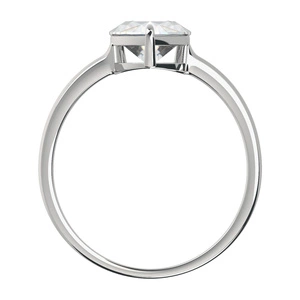 Amunet S White Topaz - prsten ze stříbra s bílým topazem