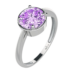 Creak S Ametyst - prsten ze stříbra s ametystem