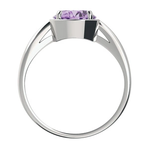 Creak S Ametyst - prsten ze stříbra s ametystem