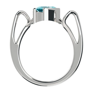 Anea S Blue Topaz - prsten ze stříbra s modrým topazem