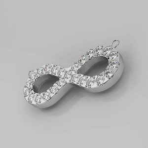 Zestia - přívěsek a řetízek z chirurgické oceli se zirkony