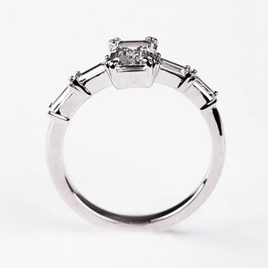 Arivel Silver - zásnubní prsten ze stříbra s bílými zirkony