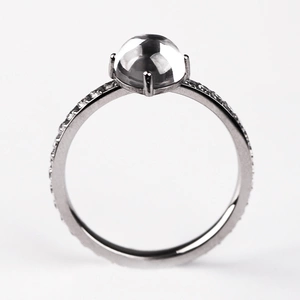 Siderama W Steel - zásnubní prsten z chirurgické oceli