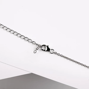 Sidera W Steel - přívěsek a řetízek z chirurgické oceli se zirkonem