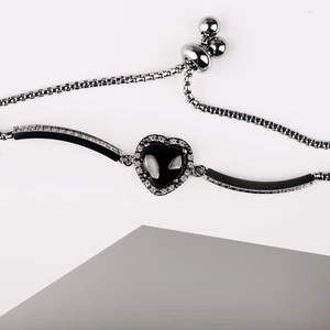 Vintara BL Steel - náramek z chirurgické oceli se zirkony