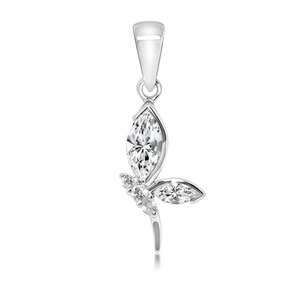 Stare White Topaz - stříbrný přívěsek s bílým topazem