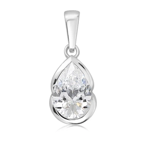 Teras White Topaz - stříbrný přívěsek s bílým topazem