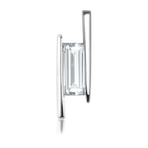 Candle White Topaz - stříbrný přívěsek s bílým topazem