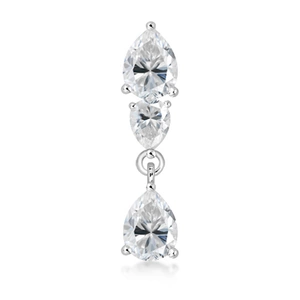 Cloud White Topaz - stříbrný přívěsek s bílým topazem