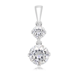 Cosma White Topaz - stříbrný přívěsek s bílým topazem