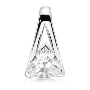Flame White Topaz - stříbrný přívěsek s bílým topazem