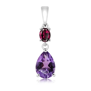 Pora S Amethyst - stříbrný přívěsek s fialovým amethystem
