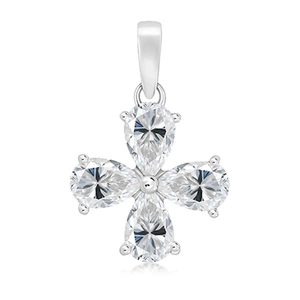 Shard White Topaz - stříbrný přívěsek s bílým topazem