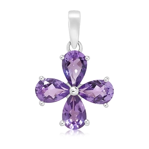 Shard S Amethyst - stříbrný přívěsek s fialovým amethystem