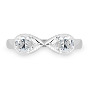 Grove White Topaz - prsten ze stříbra s bílým topazem
