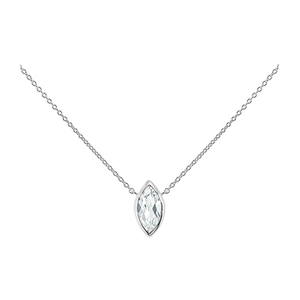 Casta White Topaz - stříbrný náhrdelník s bílým topazem
